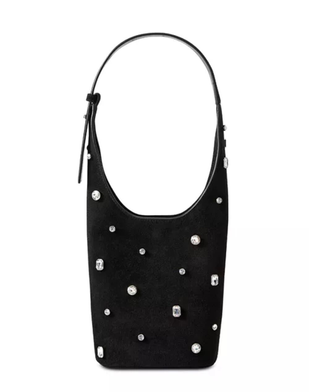 VERONICA BEARD BLACK SUEDE RHINESTONE BAG NWT (RETAIL $595) Landyn Hutchinson